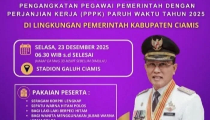 Bupati Ciamis Pilih Stadion Galuh untuk Pelantikan 3.554 Peserta PPPK Paruh Waktu