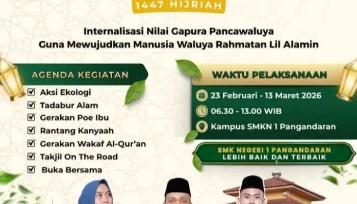 Bentuk Internalisasi Nilai Gapura Panca Waluya, SMKN 1 Pangandaran Laksanakan Pesantren Ekologi