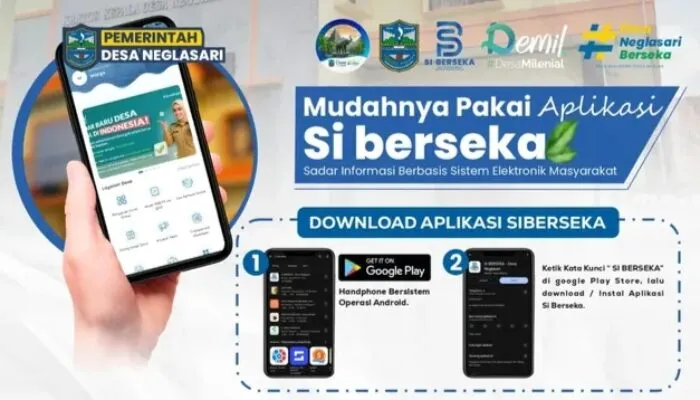Inisiatif Desa Milenial Terintegrasi, Pemdes Neglasari Kota Banjar Luncurkan Aplikasi “Si Berseka”
