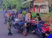 Polsek Langkaplancar Tertibkan Knalpot Bising Saat Patroli Ngabuburit, Satu Kendaraan Diamankan