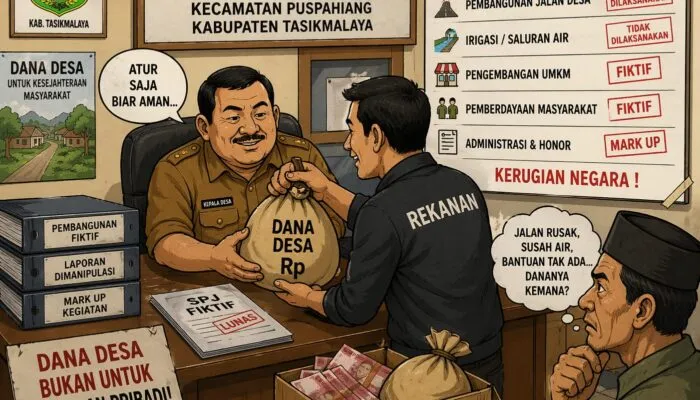 Dana Desa Pusparahayu Diduga Dijarah Massal, Audit Inspektorat Ungkap Kerugian Rp126 Juta
