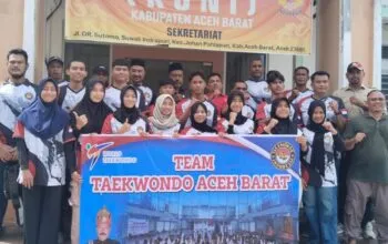 KONI Aceh Barat Berangkatkan 15 Atlet Taekwondo ke PraPORA Pidie 2026, Bidik Tiket PORA hingga Pra PON