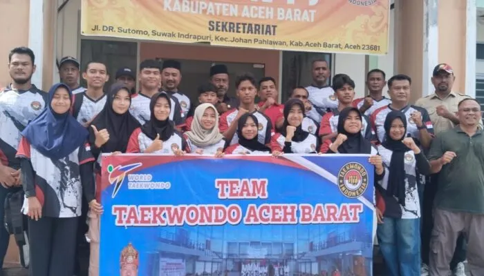 KONI Aceh Barat Berangkatkan 15 Atlet Taekwondo ke PraPORA Pidie 2026, Bidik Tiket PORA hingga Pra PON