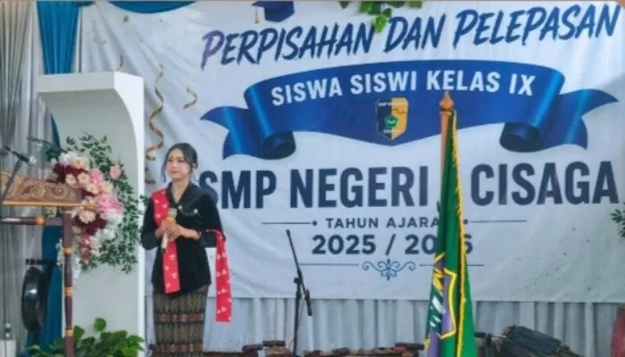 Sederhana Tapi Bermakna, Acara Pelepasan Siswa Kelas IX SMPN 1 Cisaga