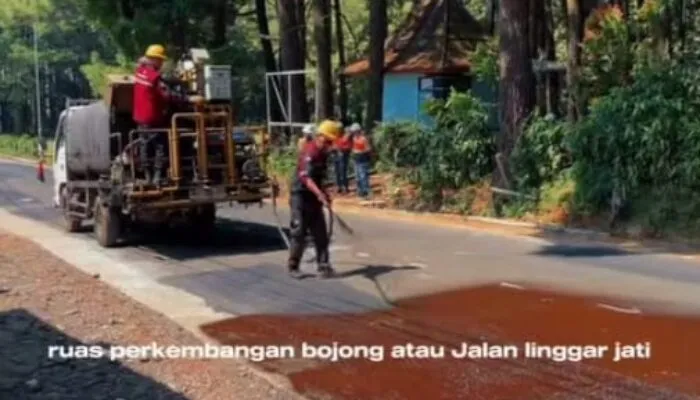 Rekontruksi Jalan Linggarjati Sepanjang 1,9 KM Kian Menampakan Progresnya