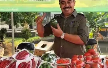 DKPP Provinsi Jabar Kolaborasi Bersama SMKN 2 Ciamis Gelar Gerakan Pangan Murah