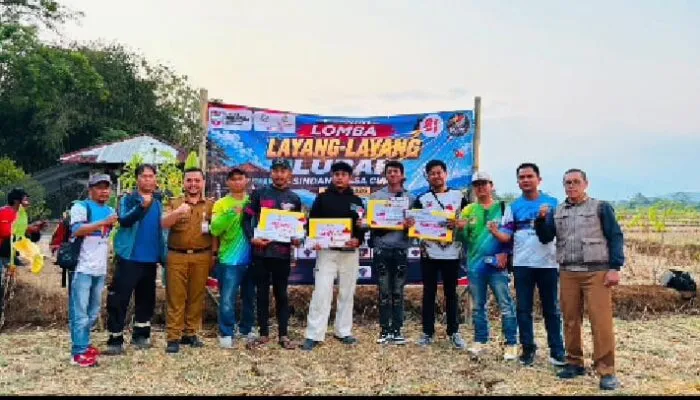 Turnamen Layangan Sepriangan Timur Meriahkan HUT RI, KORMI Ciamis Apresiasi Pelangi dan Lurah Cup I