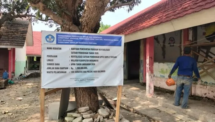 Revitalisasi SMPN 2 Tukdana Bernilai Rp1,2 Miliar, Kepala Sekolah Tak Berada di Tempat Saat Hendak Dikonfirmasi