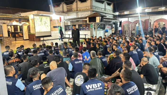 Lapas Ciamis Gelar Nobar Akhir Pekan, Tingkatkan Pembinaan Lewat Pendekatan Humanis