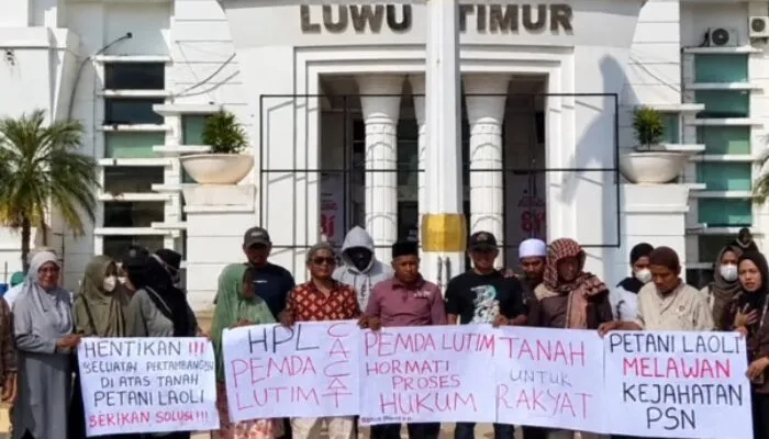Di Tengah Proses PTUN, Petani Laoli Desak Pemkab Lutim Hentikan Aktivitas di Objek Sengketa