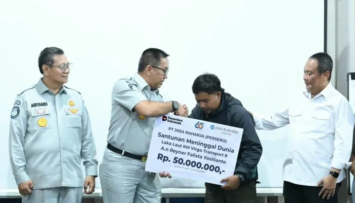 KM Virgo Transport 8 Teridentifikasi, Jasa Raharja Serahkan Santunan Kurang dari 24 Jam
